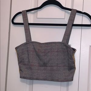 burberry print crop top